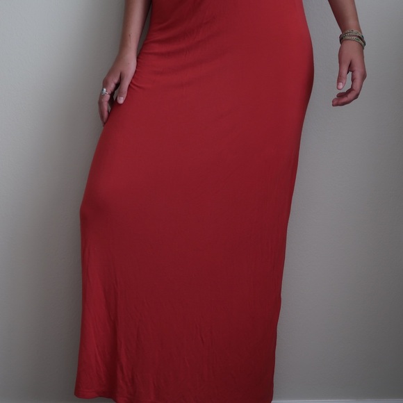 Red Maxi Skirt - Picture 2 of 5